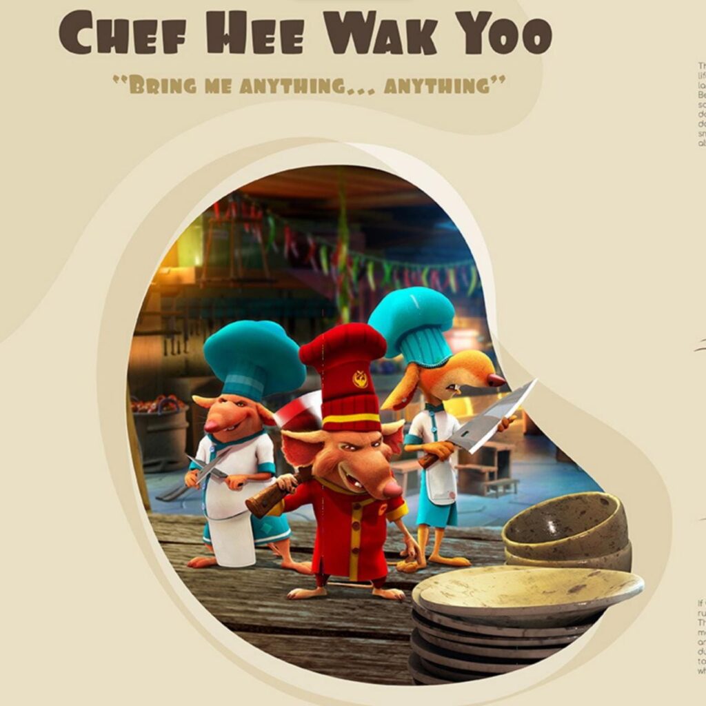 3 Little Kungpoo Goats: Cheff Hee Wak Yoo and his assitants