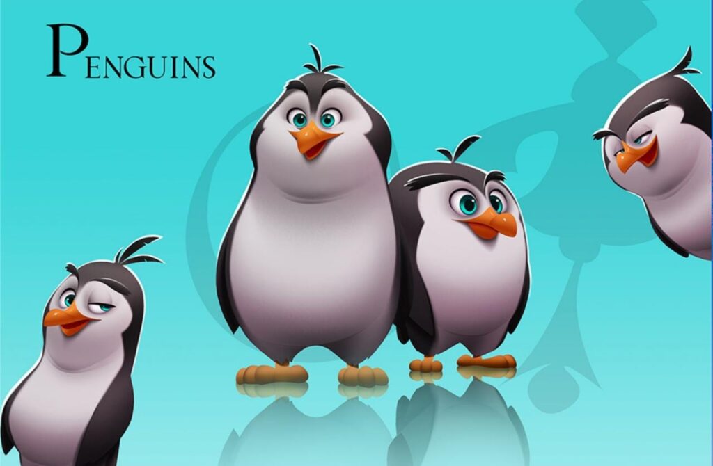 Ice lovers gang, penguins of the "City of Wishes"