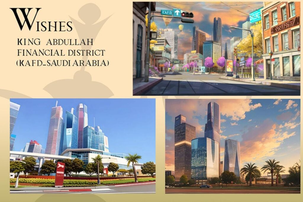 King Abdullah Financial District KAFD and City Park