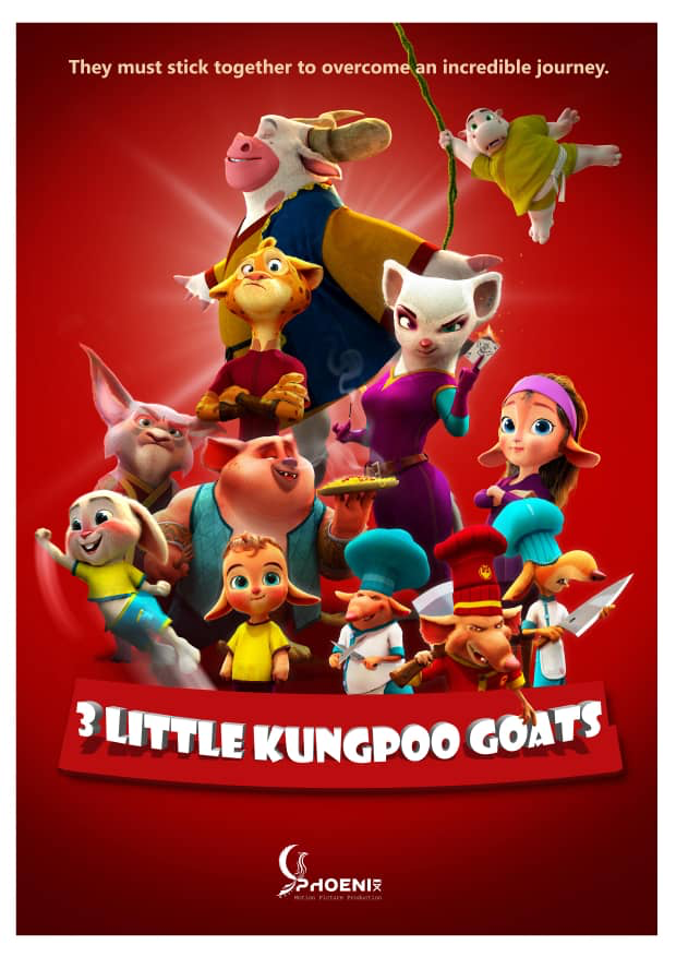3 Little Kungpoo Goats a phoenix original IP 3D Animation.