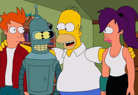 Does the Simpsons and Futurama take place in the same universe?