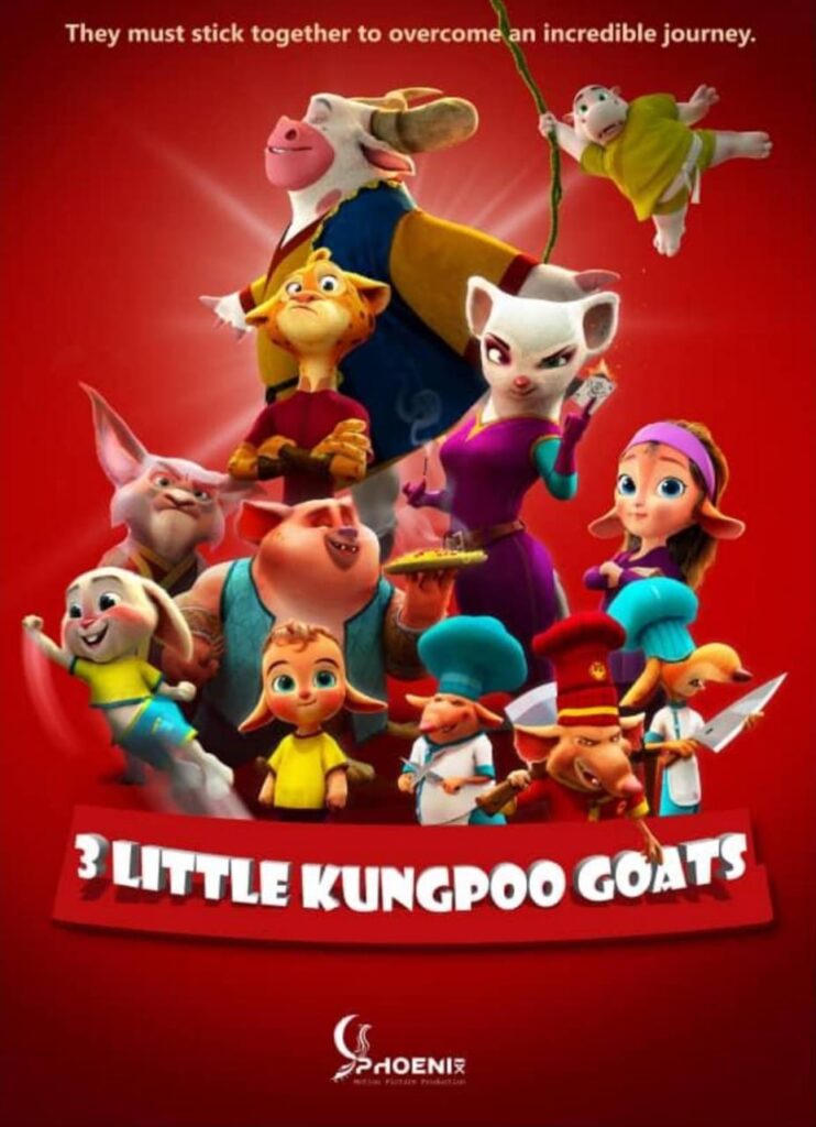 3 little Kungpoo Goats official Poster
