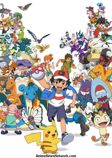 All charaters of Pokemon anime in one poster